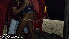 Caught flashing on the beach? Watch this couple kiss and more in public