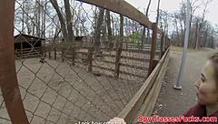 Pulled euro babe fucked by a stranger in pov