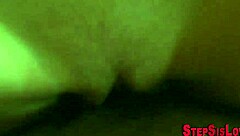 Teen 18+ Gets Cummed on by Stepbro in Hardcore Interracial Big Cock Action