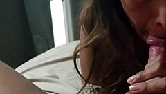 Milf Begs For Cum In Mouth During POV Blowjob And Swallow