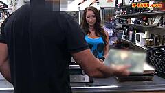 Busty Woman Gets Drilled At The Pawnshop!