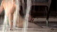 Blowjob and anal on the beach and pool