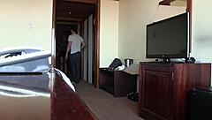 African cutie gets overwhelmed by monster cock in pov