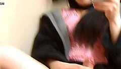 Horny Shemale Surprises with Shaved Cumshot Masturbation.