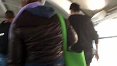 Touching Brown Nylon Jacket on Chubby Girl Pt 1