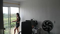 Latina stepsister sucks dick doggystyle 😏