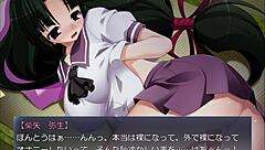 Yayoi Shibaya's classy daughter exposes pleasure in public hentai game