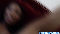 Amateur Ebony Realtor Cocksucking at Work Close Up