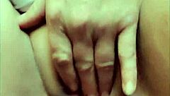 Amateur uses 9 inch dildo for anal play