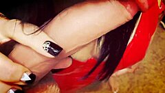 Close-Up Girl Blowjob Early Morning Cum In Mouth