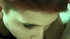 Italian Slut Sucks Cock And Gets Face Fucked With Shaved Pussy