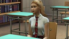 professor bangs student hard in classroom