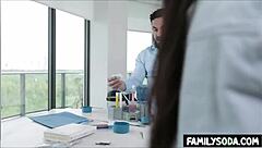 nerd stepsister says, 'fuck me in the lab with your braces on'