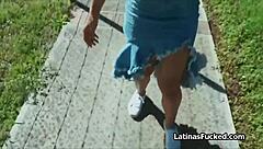 Super cute latina fucks on first casting