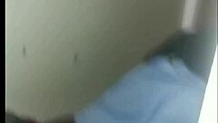 ebony slut smoking in bathroom while fucking wet black pussy hard on the floor with intense action