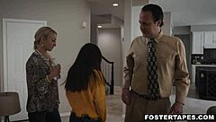 Stepmom and stepdaughter engage in sexual fantasy with petite foster stepdaughter Aria Skye and Misha Mynx.
