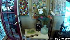 dagfs hangs out at her parents house