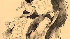 vintage erotic drawings from antique collections featuring retro anime and hentai styles.