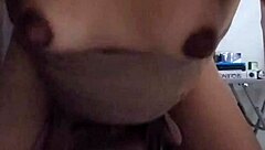 Petite Asian Babe Bent Over For Interracial Doggystyle Pounding And Creampie Close-Up