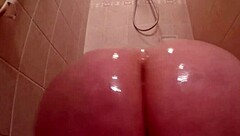 Damn! Marcy Diamond takes beer bottle in shower sex!