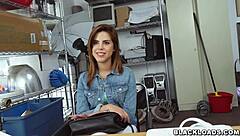 Casting Hot Brunette for Big Black Cock!