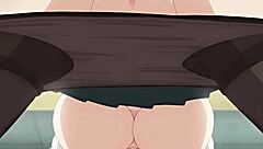 enjo-kouhai-2 with deepthroat and shaved pussy