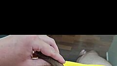 Twink Neighbor in Yellow Underwear Shows Off Exotic Solo Moves