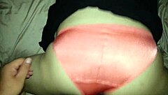 orange satin panties scene with action and climax