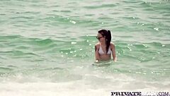 Alessa Savage from Privateblack takes two big cocks in a wild doggystyle session.