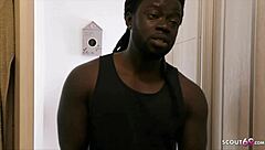 German Girlfriend Cheats With Big Black Cock At Party