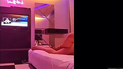 karlita hotwife sucks that huge cock, makes her husband watch as she rides me in black lingerie 😈