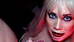 halloween cosplay - tiffany takes chuckys dick for creampie