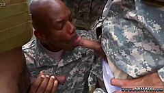 Army Men Engage in Intense Gay Fucking in Shower