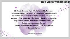 f4m femdom joi session with orgasm domination instructions