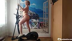 THICK STEPSISTER RECORDED USING DILDO! ORGASM COMING?