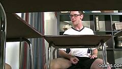 Gay students intensely fuck with monster cocks while the teacher is away from class