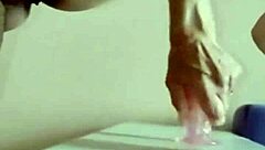 sexy mommy sits on dildo and masturbates