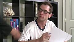 Gay students intensely fuck with monster cocks while the teacher is away from class