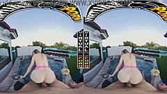 Dripping Wet Blonde Kimberley Snow Rips Clothes For Steamy Sex