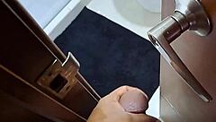 Surprising mother-in-law in shower, he asks for blowjob on monster cock