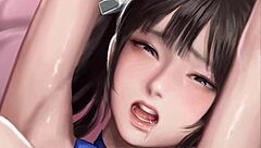 Hestia In 2D Hentai Anime Style!