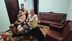 Video Game Night Turns Into Wild Bareback Group Sex