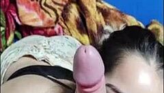 White Moon Vip Enjoys Passionate Oral Sex Before Bedtime