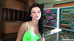 Little Bailey Gets Naughty with Dildo in Arcade Fun! 😜