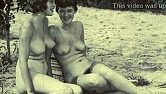 Vintage lesbians in nature!