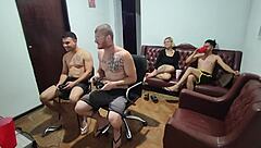 Video Game Night Turns Into Wild Bareback Group Sex