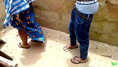 Site Manager Fucks Madam Outdoors While Boss is Around!