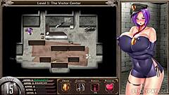 Karryn's Prison! Big Booty White Girl Gets Pussy FUCKED by Inmates in Hentai Game - Part 1