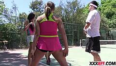 Teen sluts at summer camp play tennis and more