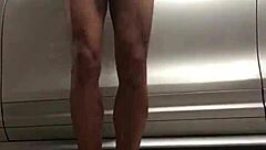 Gym Workout In The Garage With Spying Eyes